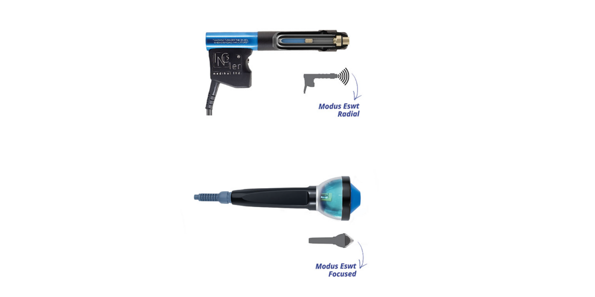 Radial and focused shockwave device applicators